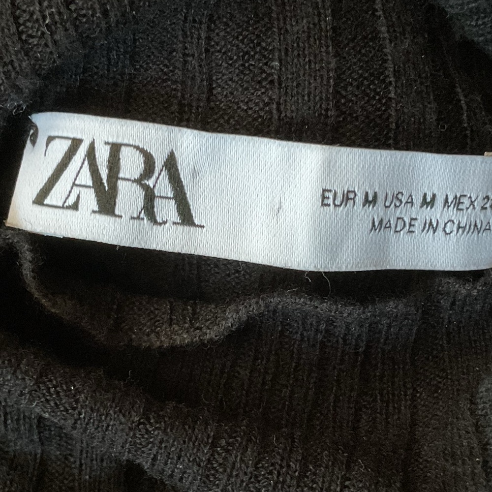 Zara Ribbed wool dress, Medium - Picture 8 of 8